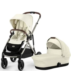 Cybex Gazelle S kombivogn - Seashell Beige- Kombivogne Med Flade Sæder