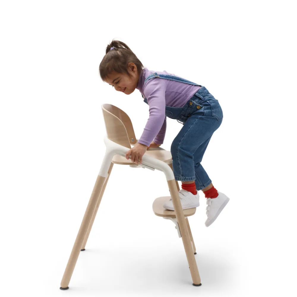 Bugaboo Giraffe højstol - Neutral wood/white-Børn Højstole Uden Tilbehør