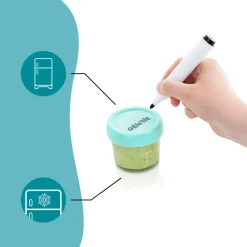 Babymoov Glas madbøtter - 4x 220ml- Madopbevaring