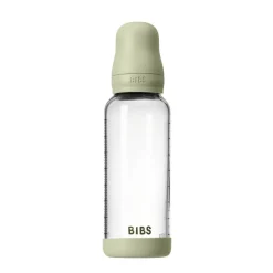 BIBS Glass baby bottle latex 240 ml sage- Sutteflasker