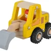 Magni Gravemaskine i træ med gummihjul - FSC- Legetøjsbiler