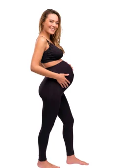Carriwell Graviditets leggings m. støtte (Recycled) sort s- Leggings/Strømpebukser