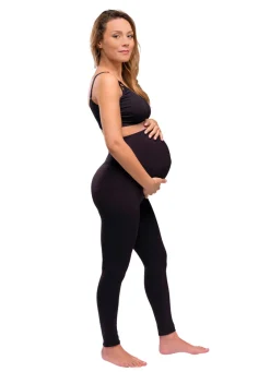 Carriwell Graviditets leggings m. støtte (Recycled) sort s- Leggings/Strømpebukser