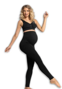 Carriwell Graviditets leggings m. støtte (Recycled) sort m- Leggings/Strømpebukser
