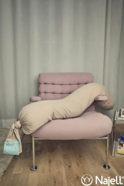 Najell Graviditetspude - linen beige-Børn Graviditetspuder