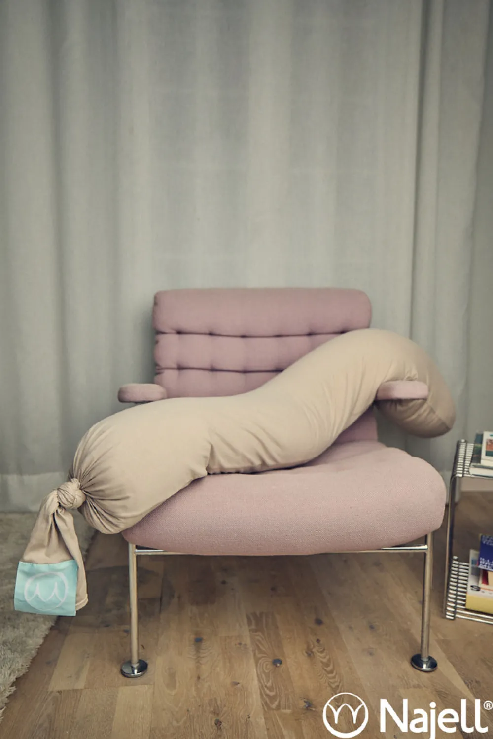 Najell Graviditetspude - linen beige-Børn Graviditetspuder