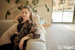 Najell Graviditetspude - linen beige-Børn Graviditetspuder