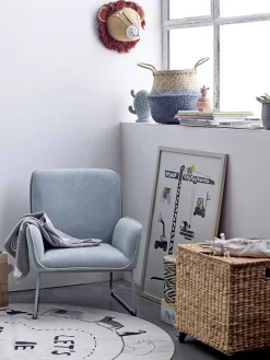 Bloomingvillemini Gulvtæppe Med Dyr, Ø130 Cm.-Børn Gulvtæpper