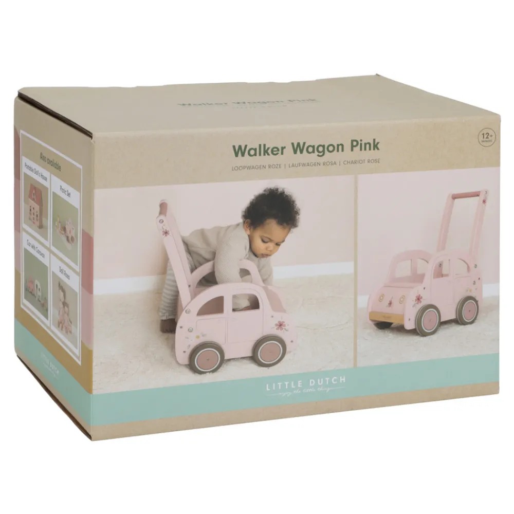 Little Dutch Gåvogn - Pink- Gåvogne & Aktivitetsborde