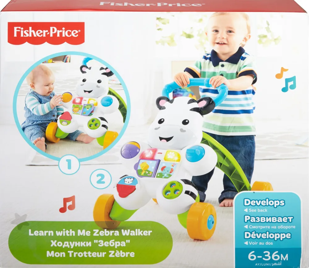 Fisher-Price Gåvogn Sebra- Gåvogne & Aktivitetsborde