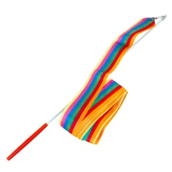 Magni Gymnastikvimpel med satin bånd, regnbue striber- Leg I Haven