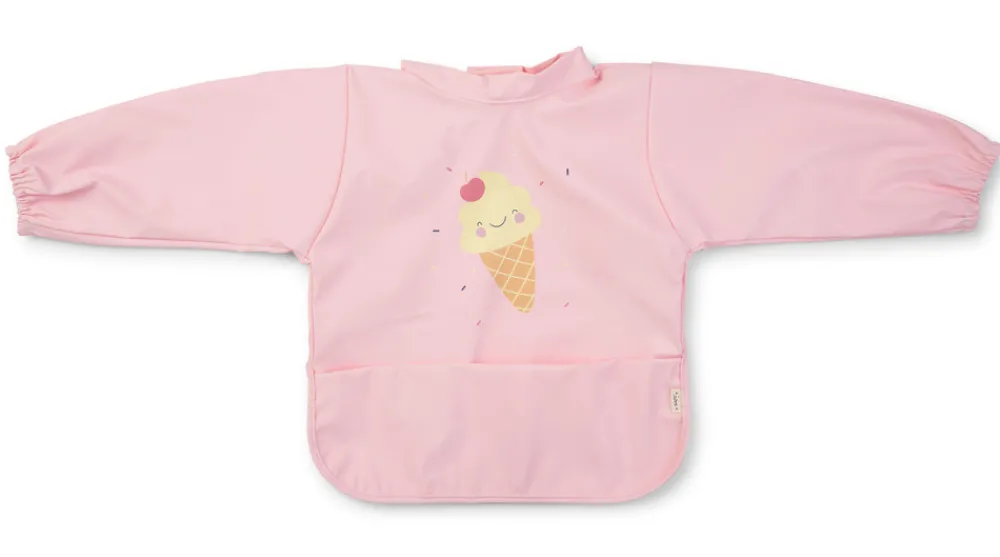 SARO Hagesmæk m. Ærmer - Pink- Hagesmække