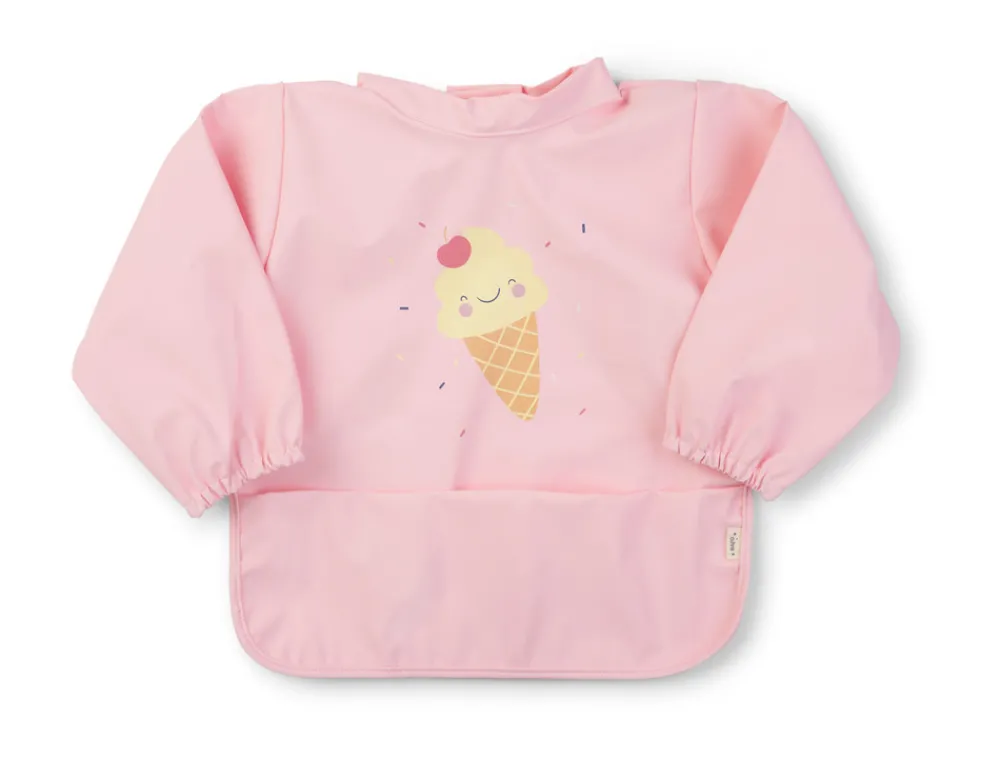 SARO Hagesmæk m. Ærmer - Pink- Hagesmække