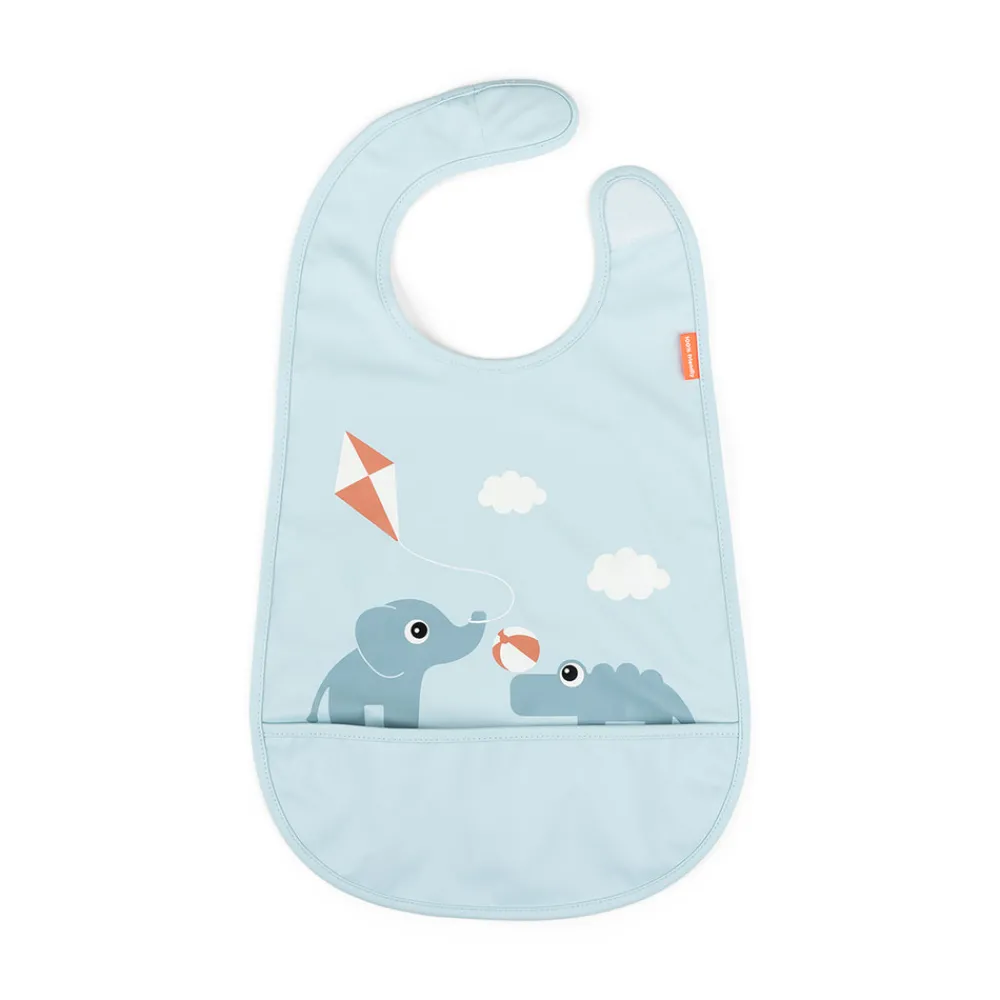 Done By Deer Hagesmæk m/Velcro Playground Blå- Hagesmække