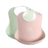 BabyBjörn Hagesmæk 2-pk - pastel grøn/rosa- Hagesmække