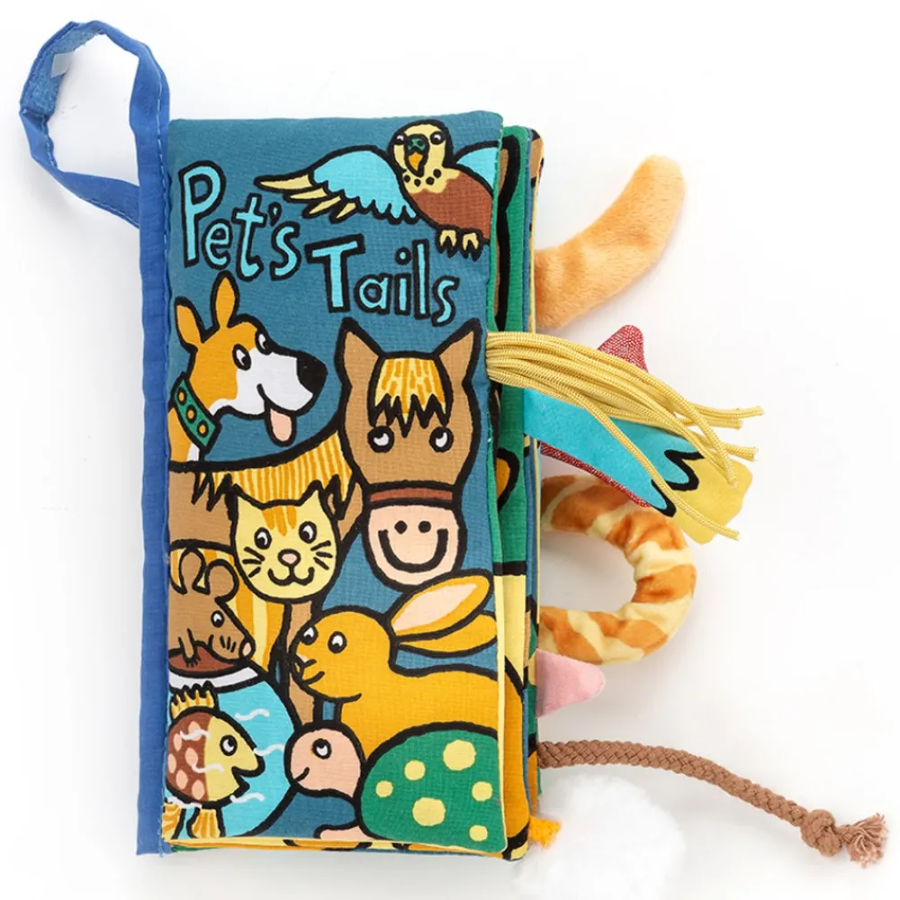 JellyCat Halebog, kæledyrshaler- Røre- & Følebøger