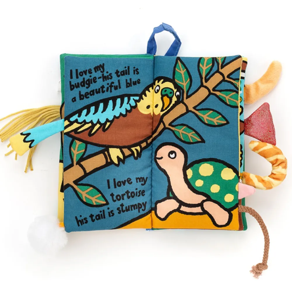 JellyCat Halebog, kæledyrshaler- Røre- & Følebøger