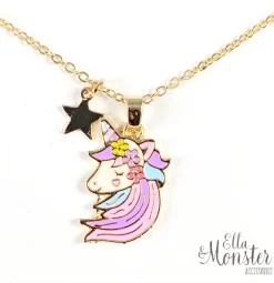 Ella & Monster Halskæde Secret Unicorn- Festtøj & Tilbehør