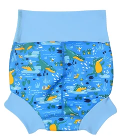 Splash About Happy nappy - Crocodile swamp blue- Blebadebukser