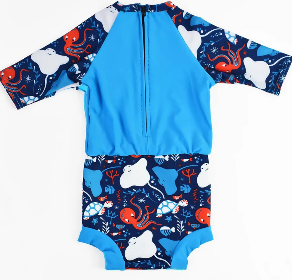 Splash About Happy nappy sunsuit - Under the Sea Blue- Blebadebukser|Badedragter & Bikinier