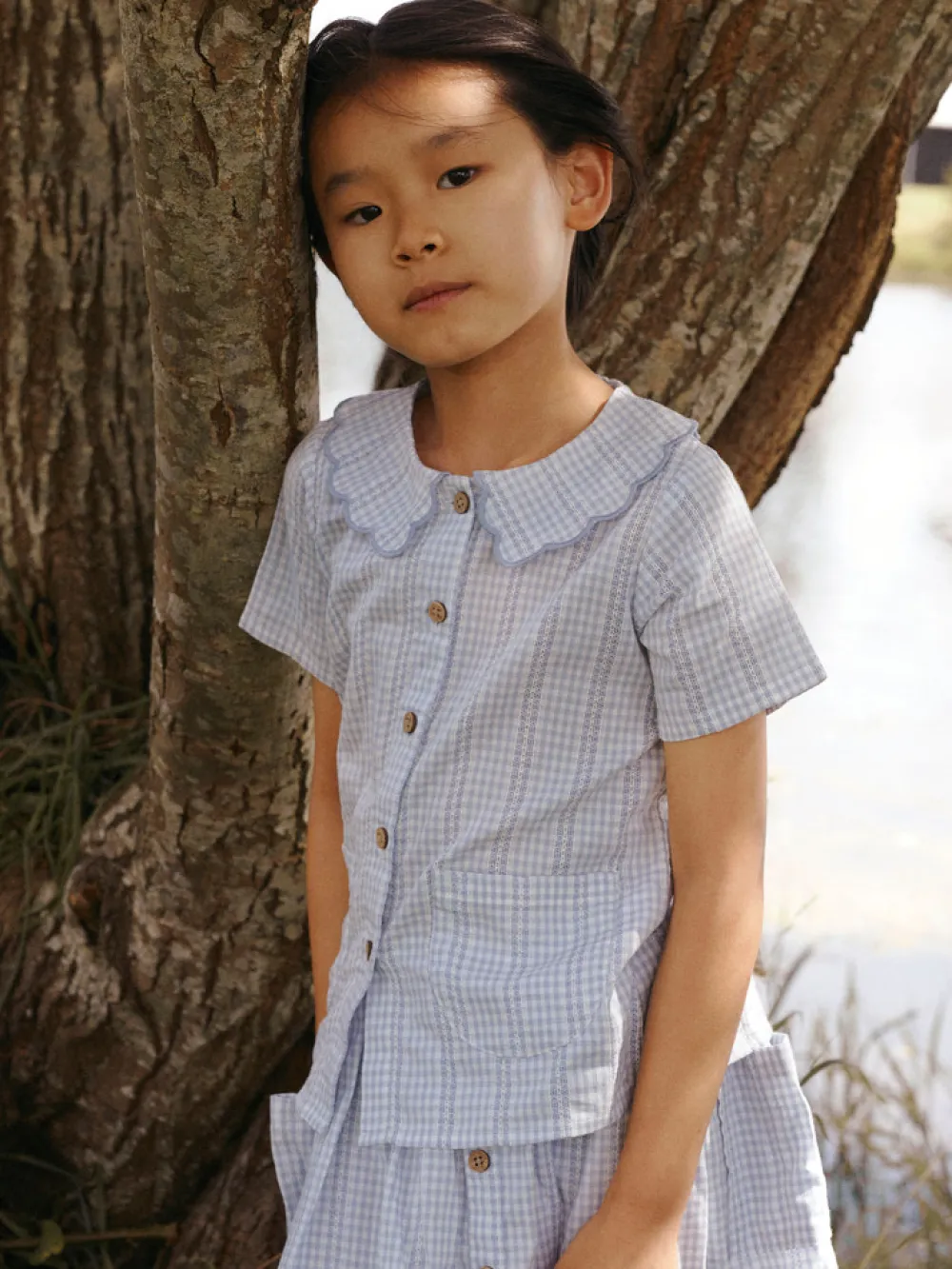 Lil' Atelier Hazelle nederdel - ZEN BLUE- Nederdele