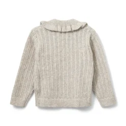 Sofie Schnoor Kids Henny Cardigan - Ecru Melange- Cardigans, Veste & Trøjer