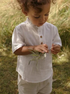 Lil' Atelier Henrik shorts - IRISHCREAM- Shorts