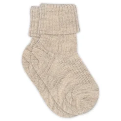 MP Denmark Hilde baby strømper - Beige Melange- Strømper|Uldstrømper & Uldstrømpebukser