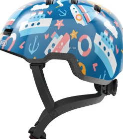 Abus Hjelm Skurb Kid, blue sailor, M- Cykelhjelme & Tilbehør|Cykelstole & Hjelme
