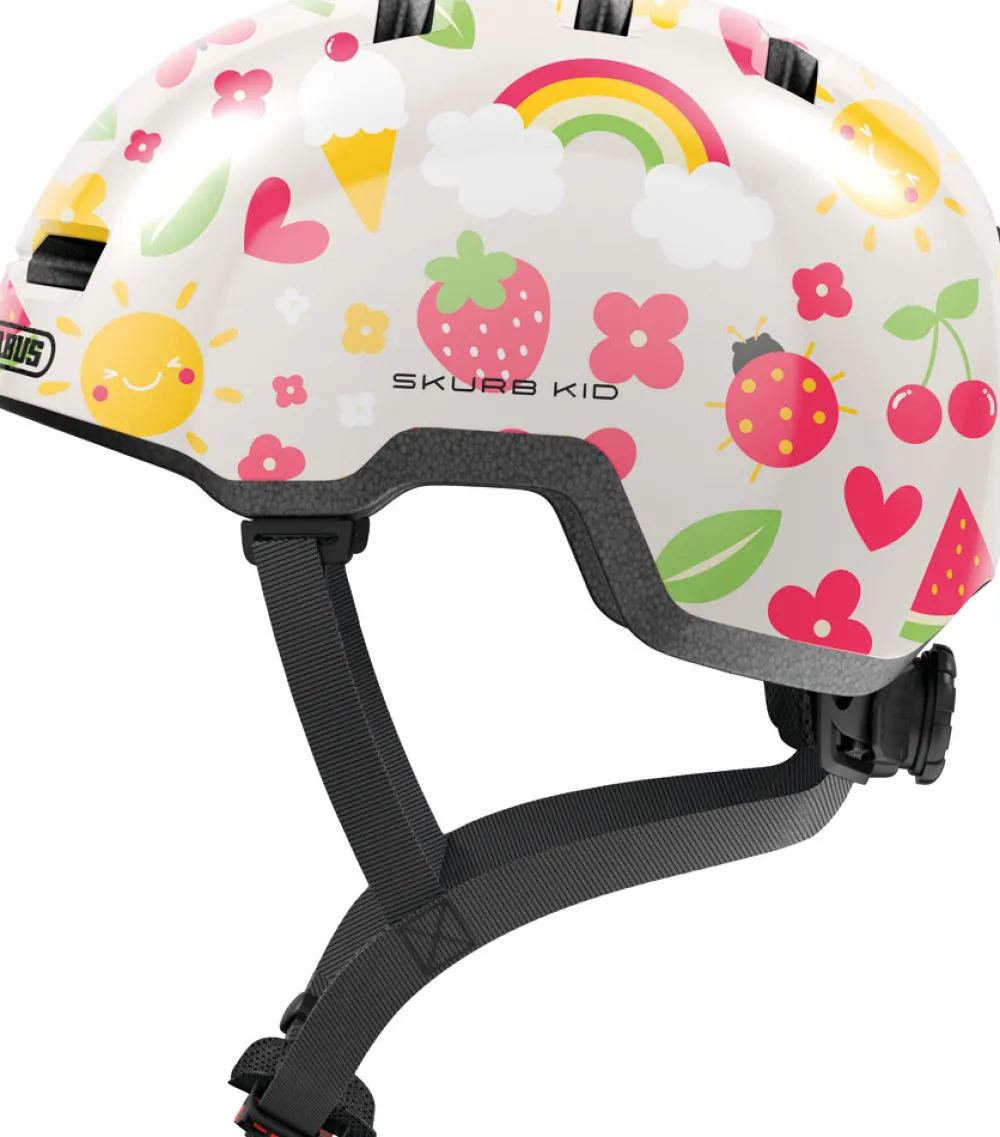 Abus Hjelm Skurb Kid, cream summer*, S- Cykelhjelme & Tilbehør|Cykelstole & Hjelme