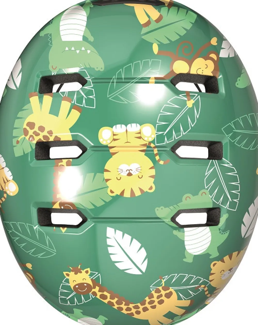 Abus Hjelm Skurb Kid, green jungle*, M- Cykelhjelme & Tilbehør|Cykelstole & Hjelme