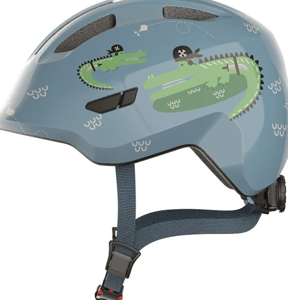 Abus Hjelm Smiley 3.0, blue croco, S- Cykelhjelme & Tilbehør|Cykelstole & Hjelme