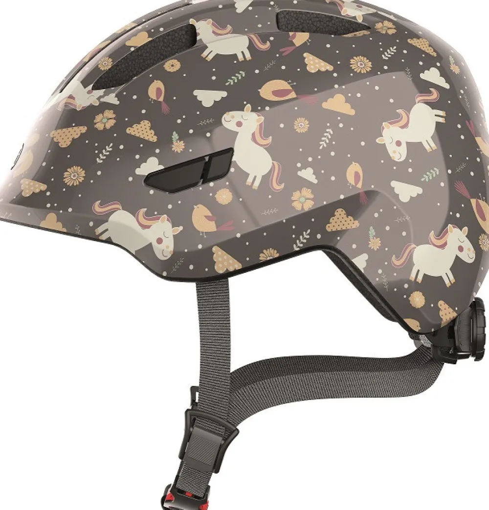 Abus Hjelm Smiley 3.0, grey horse, M- Cykelhjelme & Tilbehør|Cykelstole & Hjelme