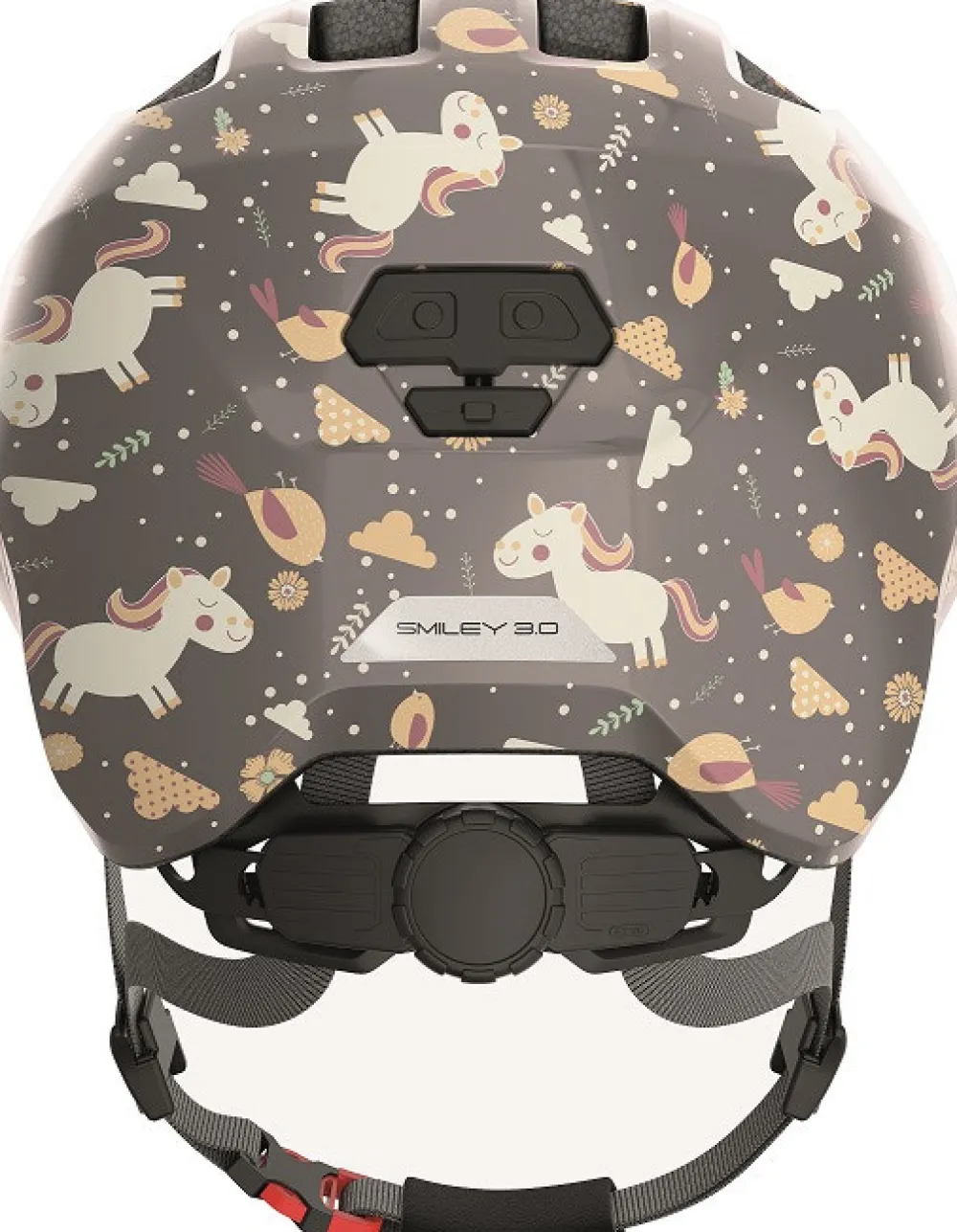 Abus Hjelm Smiley 3.0, grey horse, S- Cykelhjelme & Tilbehør|Cykelstole & Hjelme