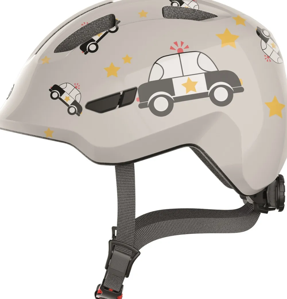 Abus Hjelm Smiley 3.0, grey police, S- Cykelhjelme & Tilbehør|Cykelstole & Hjelme