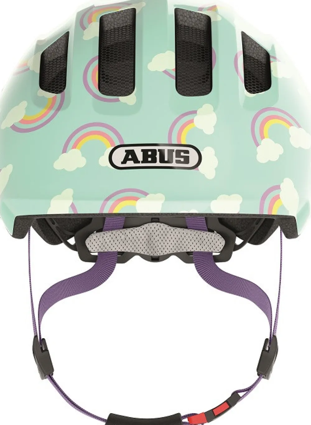 Abus Hjelm Smiley 3.0 LED, blue rainbow*, M- Cykelhjelme & Tilbehør|Cykelstole & Hjelme