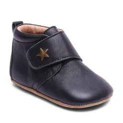 Bisgaard Hjemmesko, Velcro Star - 50 Black- Hjemmesko