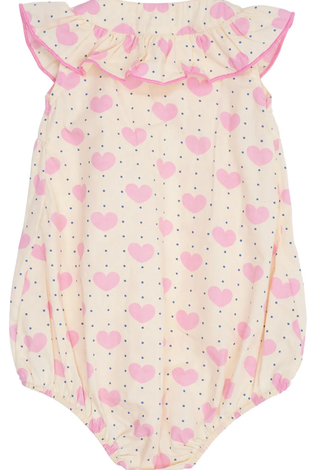 Copenhagen Colors Hjerte romper m. flæser - HEART AOP- Bodystocking Kortærmet