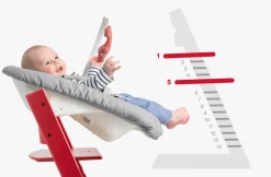 Tripp Trapp® Højstol bøg - storm grå-Børn Højstole Uden Tilbehør