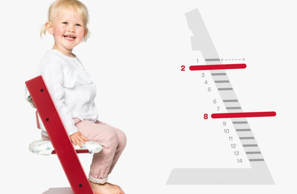 Tripp Trapp® Højstol bøg inkl. newborn sæt - whitewash-Børn Højstole Med Tilbehør