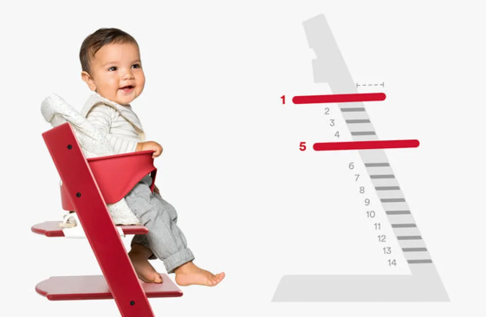 Tripp Trapp® Højstol bøg inkl. newborn sæt - sort-Børn Højstole Med Tilbehør