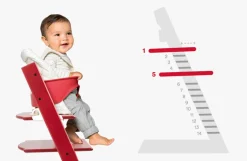 Tripp Trapp® Højstol bøg inkl. newborn sæt - hvid-Børn Højstole Med Tilbehør