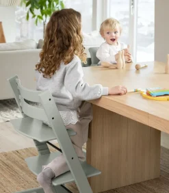 Tripp Trapp® Højstol inkl. babysæt - glacier green-Børn Højstole Med Tilbehør