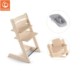 Tripp Trapp® Højstol inkl. newborn sæt og babysæt - natur-Børn Højstole Med Tilbehør