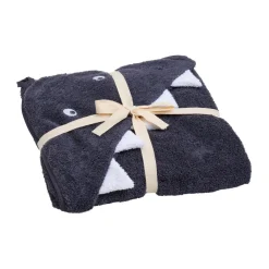 Pippi Håndklæde med hætte - Odyssey Gray - 83*83 cm-Børn Badekåber & Håndklæder