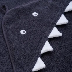 Pippi Håndklæde med hætte - Odyssey Gray - 83*83 cm-Børn Badekåber & Håndklæder