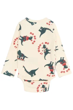 The New Siblings Holiday Rib Body Langærmet - GARDENIAD- Bodystocking Langærmet