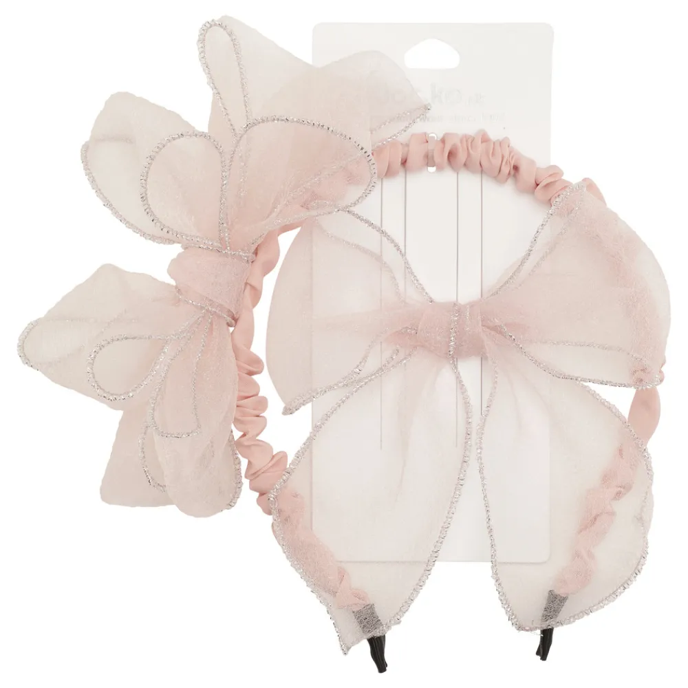 Jocko Hårpyntsæt - Lyserød- Festtøj & Tilbehør