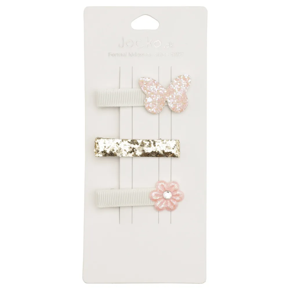 Jocko Hårpyntsæt - Lyserød- Festtøj & Tilbehør