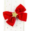 Ella & Monster Hårspænde Romantisk Julesløjfe Rød- Festtøj & Tilbehør